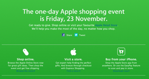 Apple Black Friday Deals 2012