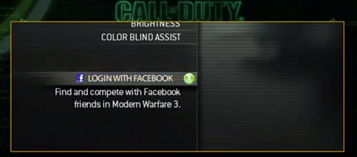 Facebook and Elite come to Call of Duty MW3 on its release date