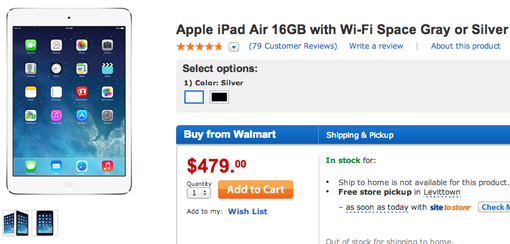 iPad Air Cyber Monday deal at Walmart