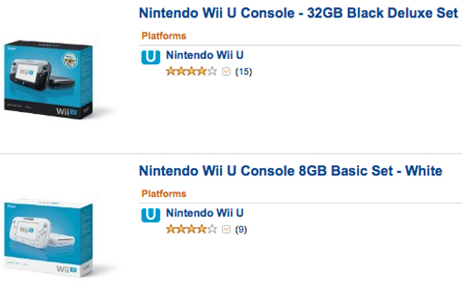 Wii U at Amazon