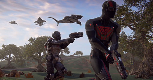 PlanetSide 2 trailer flying