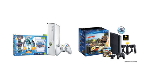 PS3 250GB bundle, Xbox 360 Skylander bundle at Walmart