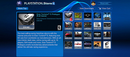 PS Store back up screenshot