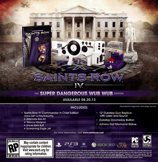Saints Row 4 Super Dangerous Wub Wub Edition revealed for Xbox 360, PS3 and PC