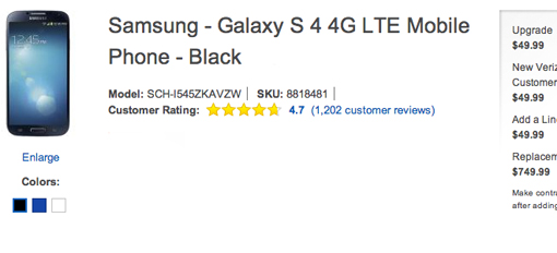 Samsung Galaxy S4 on sale December 6, 2013