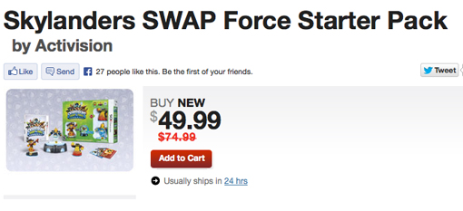 Skylanders Swap Force Black Friday 2013 sale