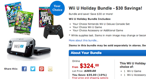 Walmart Wii U price is the lowest