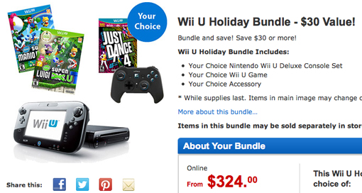 Walmart Black Friday sale on Wii U