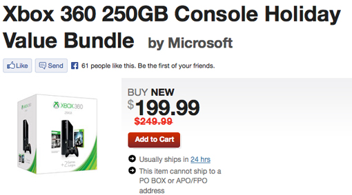 Xbox 360 Black Friday bundle at GameStop