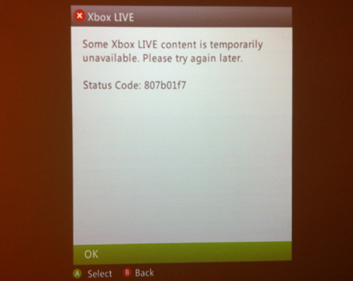 Xbox Live is back after being down