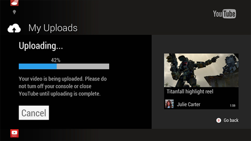 Xbox One Youtube App