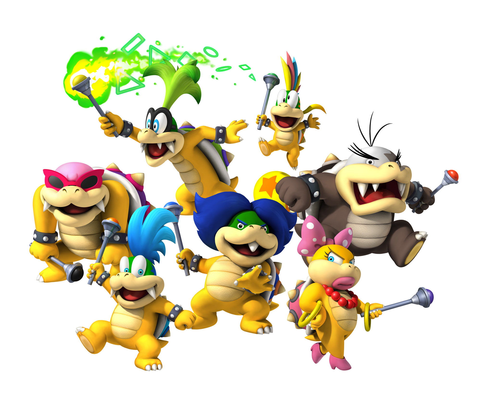 Check out the Koopalings in New Super Mario Bros. Wii